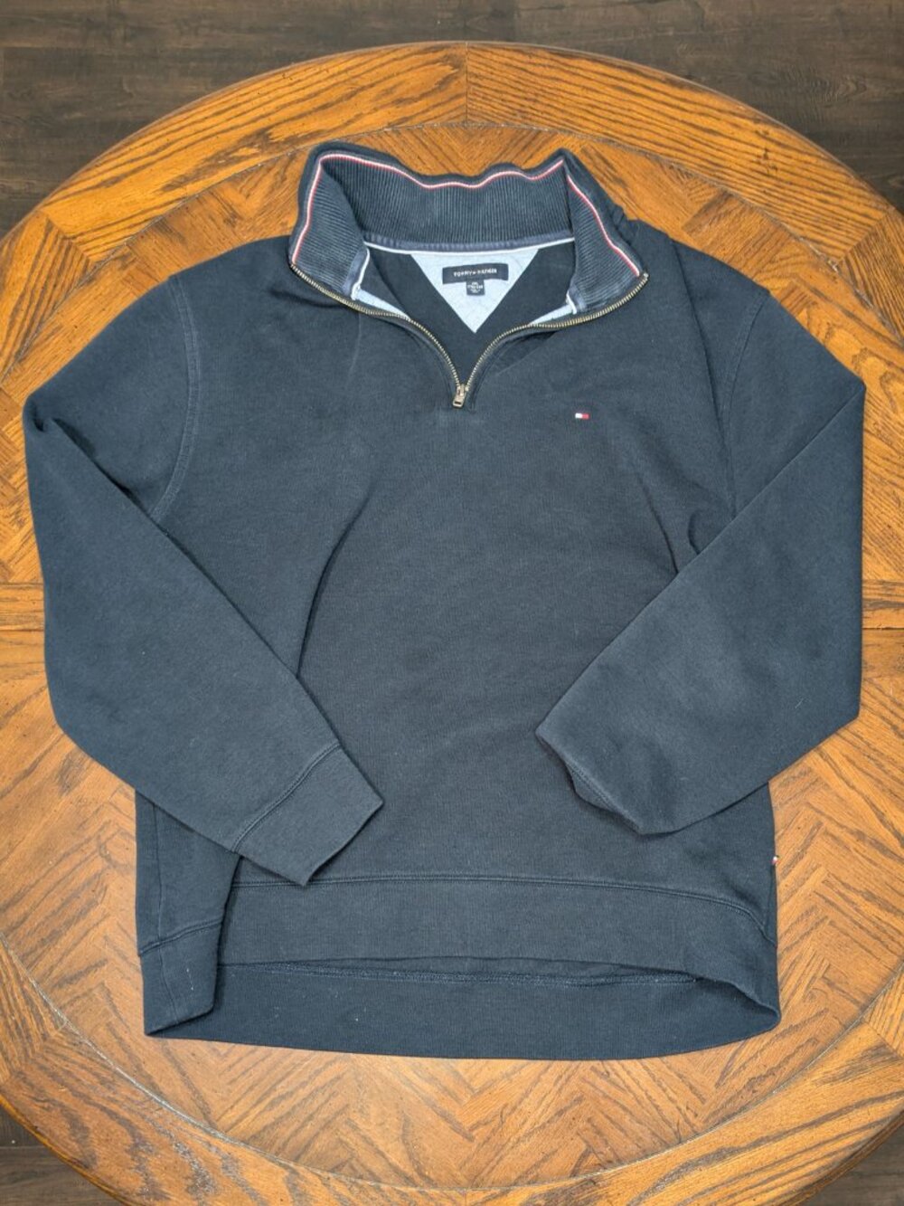 Tommy Hilfiger Navy Sweater - Men's XXL - Quarter Zip Pullover (2XL)